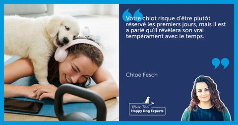 Offrez du soutien à votre chiot pendant les premières semaines